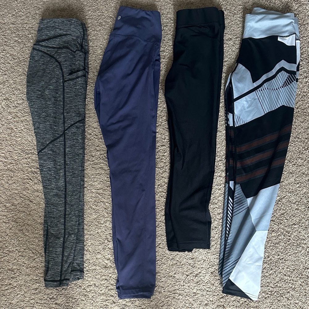 Stylish women’s Leggings Set - Gray, Blue, Black, Multicolor